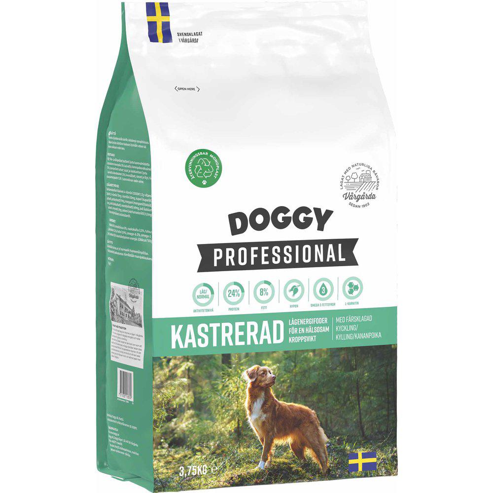 Doggy Professional Kastrerad 3,75kg x3