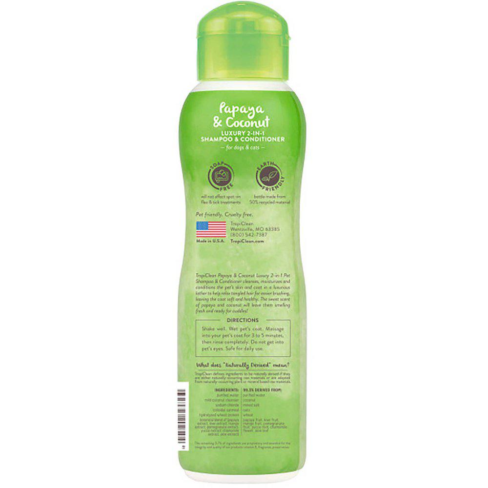 Tropiclean Papaya & Coconut Shampoo 355Ml