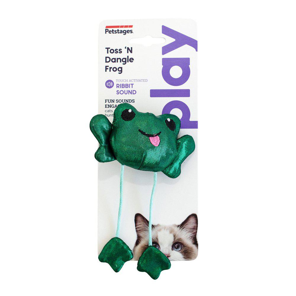 Petstages Toss N' Dangle Frog