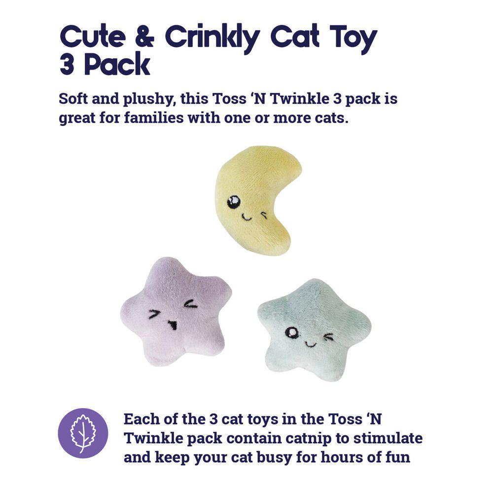 Petstages Toss N' Twinkle 3-Pack