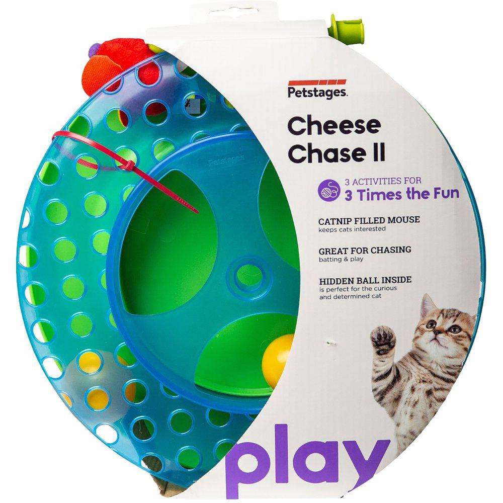 Petstages Kattleksak Cheese Chase 33Cm