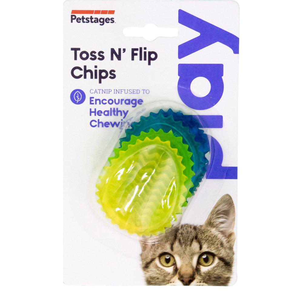 Petstages Kattleksak Toss N' Flip Chips16Cm