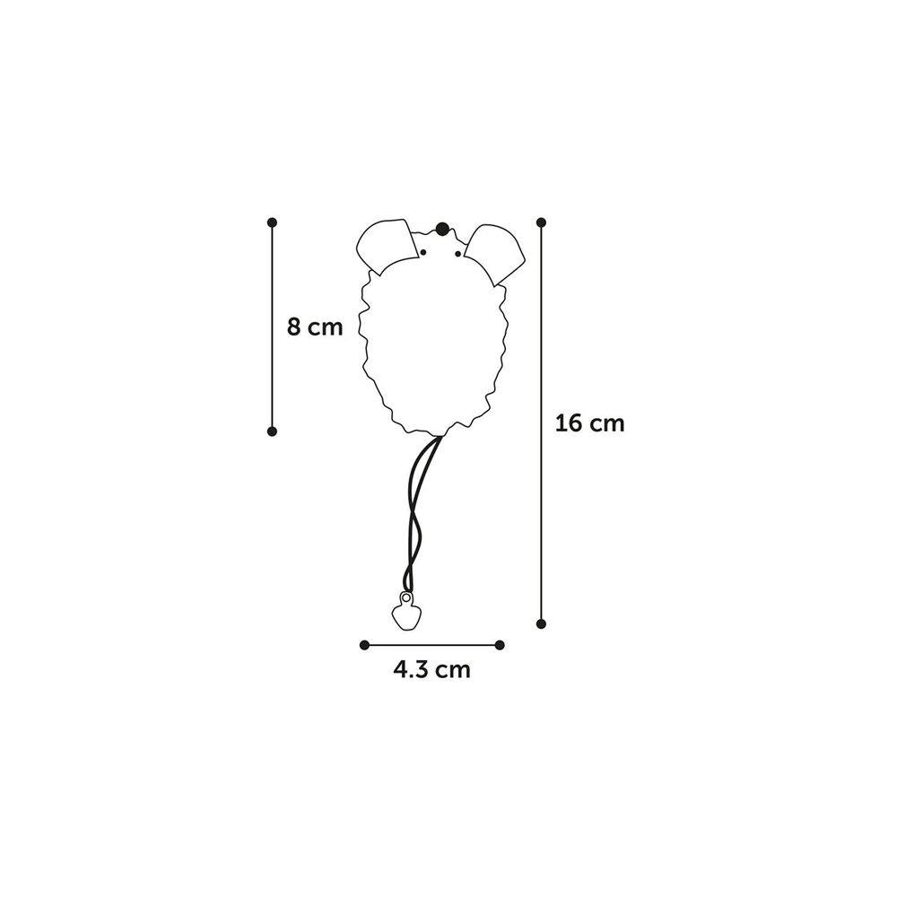 Kattleksak Multo Mus  Blå&Rosa Mix 8Cm