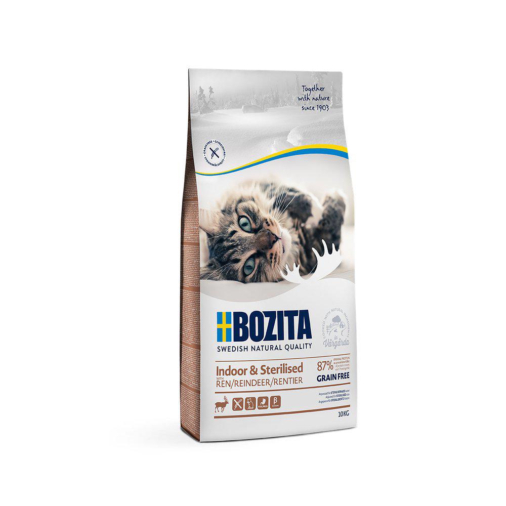 Bozita Indoor & Sterilised Grain Free Reindeer 10Kg