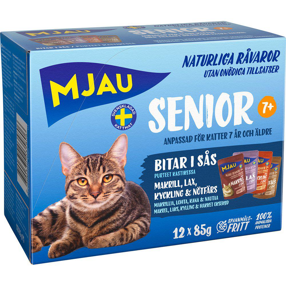 Mjau Pouch Multiboxsenior 12X85Gr