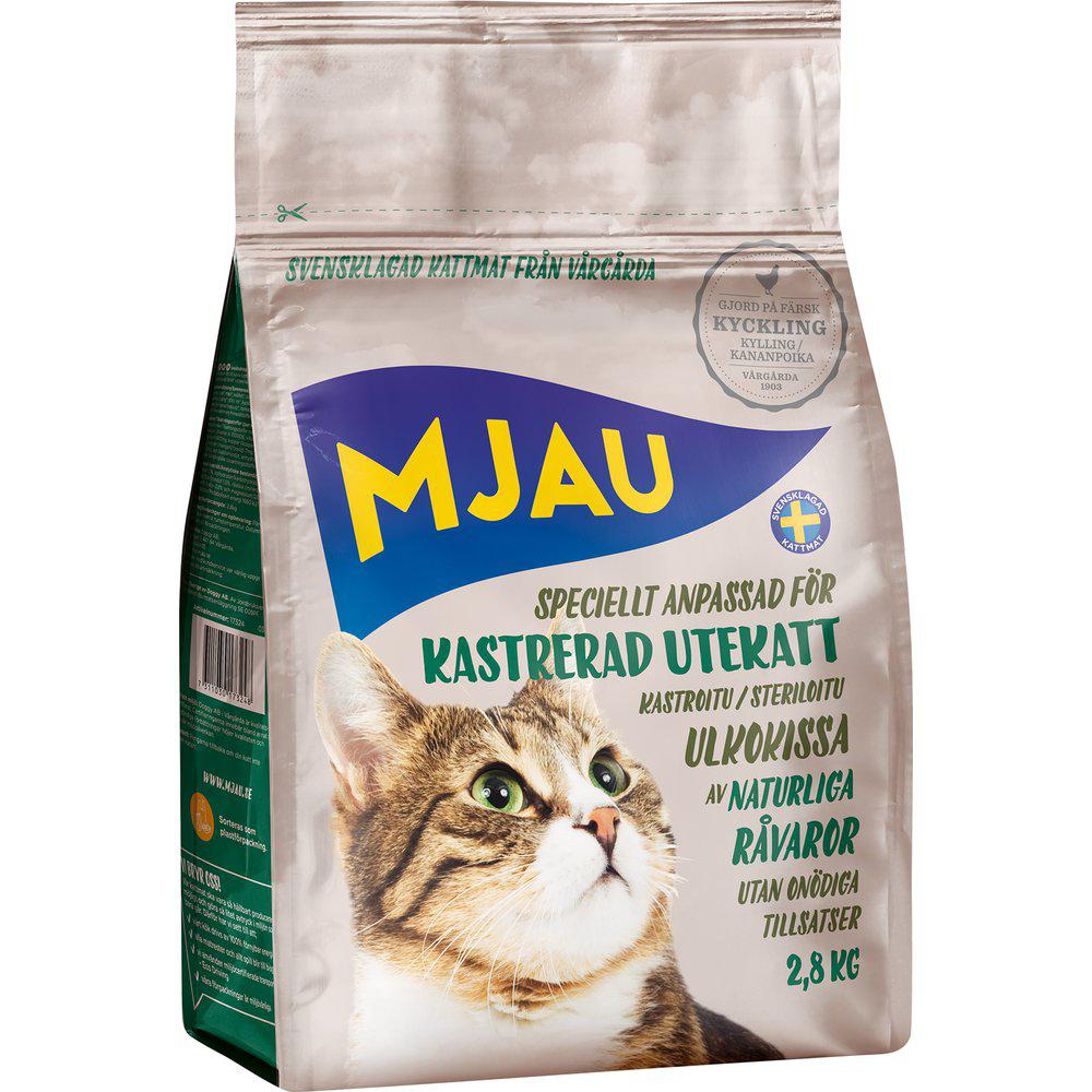 Mjau Kastrerad Utekatt 2,8Kg