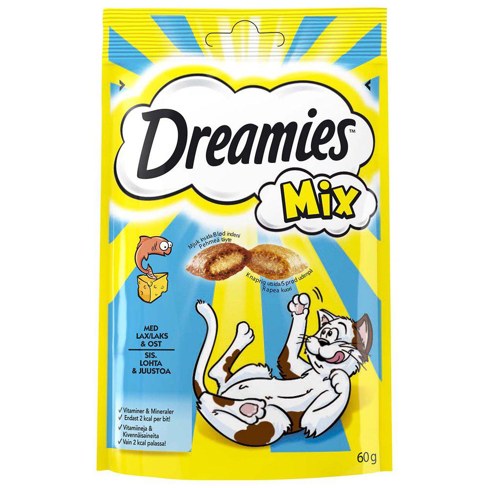 Dreamies Kattgodis Mix Lax & Ost 60Gr