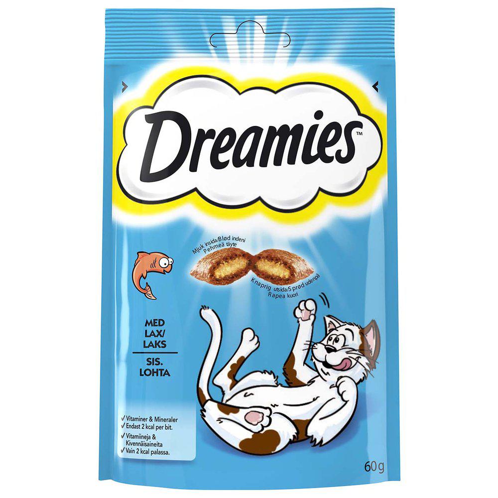 Dreamies Kattgodis Lax 60Gr