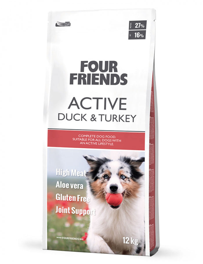 FourFriends Dog Active Duck & Turkey 12kg