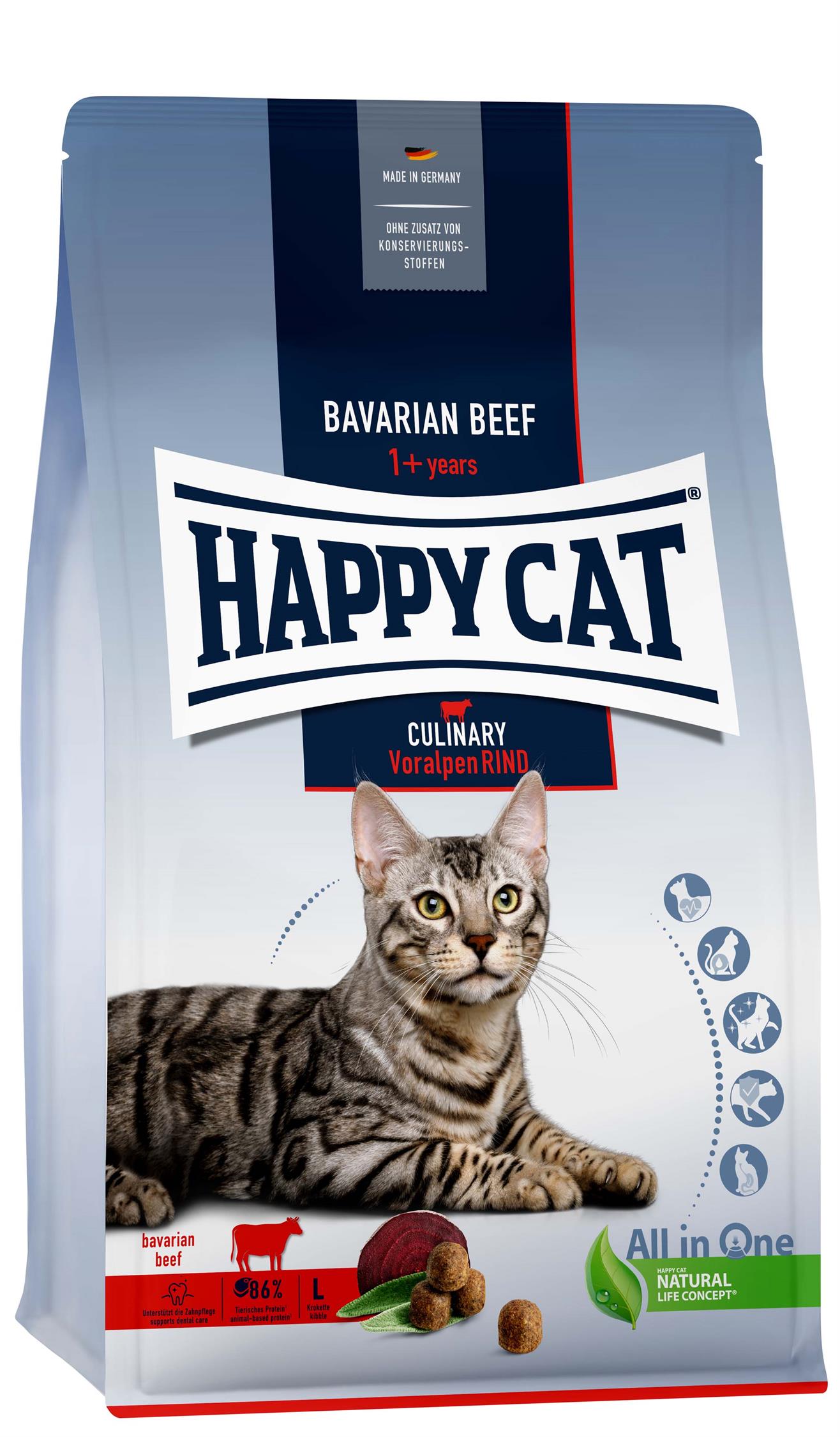 HappyCat Adult nötkött, 4 kg