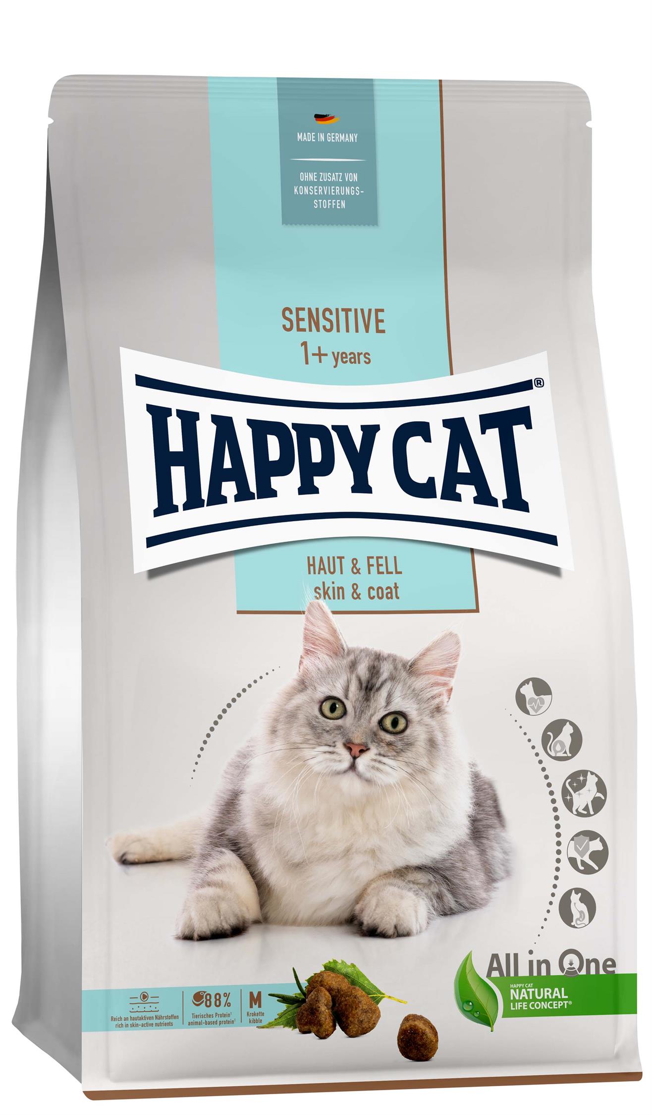 HappyCat Sens. Skin&Coat, 4 kg