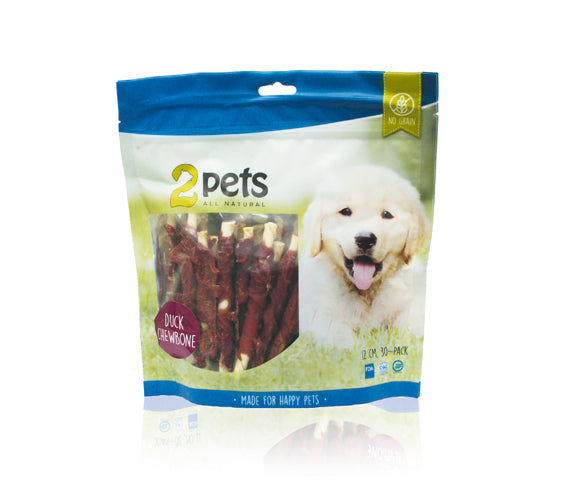 Trixie 2pets Tuggpinne m ankfilé 12cm 30-pack, 400g