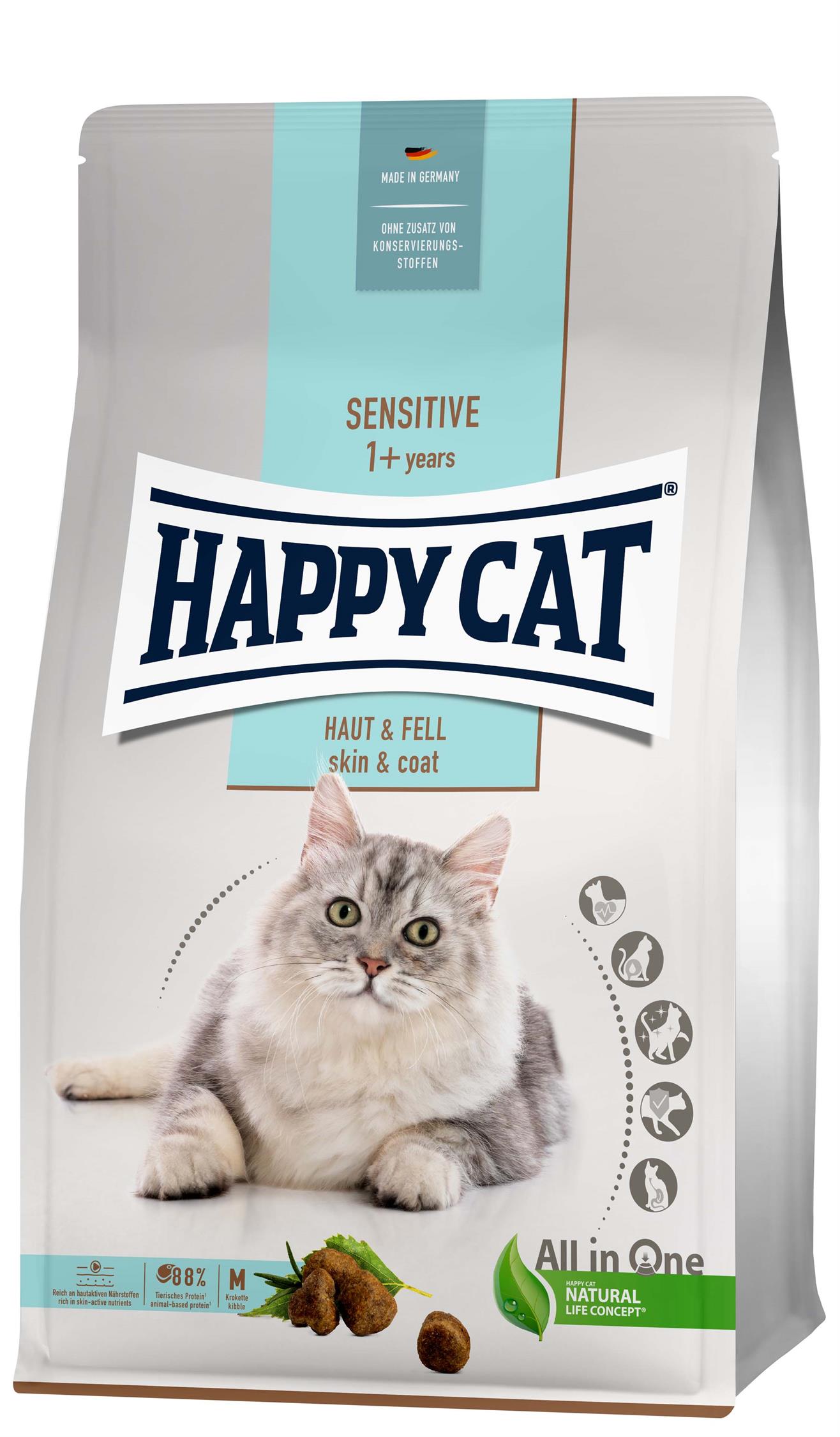 HappyCat Sens. Skin&Coat, 4 kg