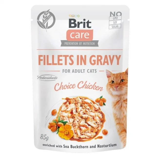 Brit Care Cat Adult Kyckling i Sås 85 g x24