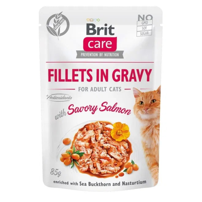 Brit Care Cat Adult Lax i Sås 85 g x24