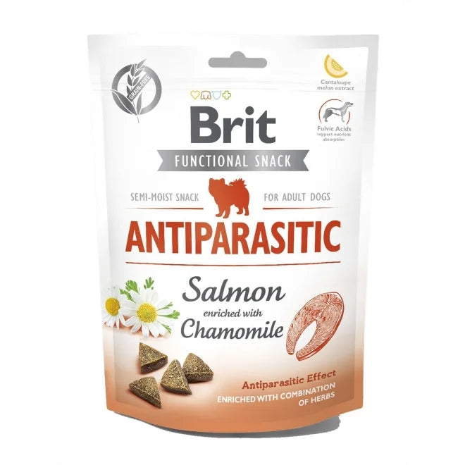 Brit Care Functional Snack Antiparasit Salmon 150 g x10