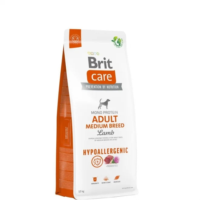 Brit Care Dog Adult Medium Breed Hypoallergenic Lamb