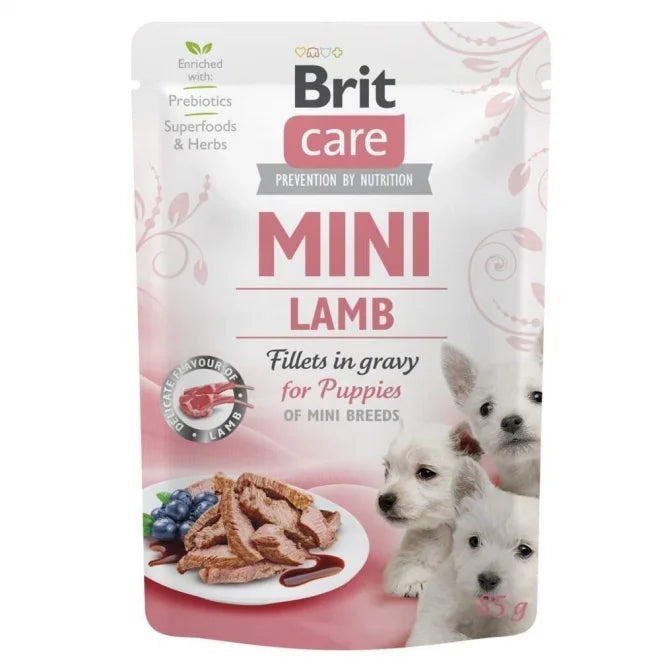 Brit Care Mini Puppy Lamm i Sås 85 g x24