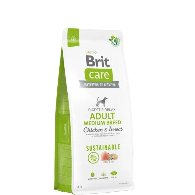 Brit Care Dog Adult Sustainable Medium Breed Chicken & Insect