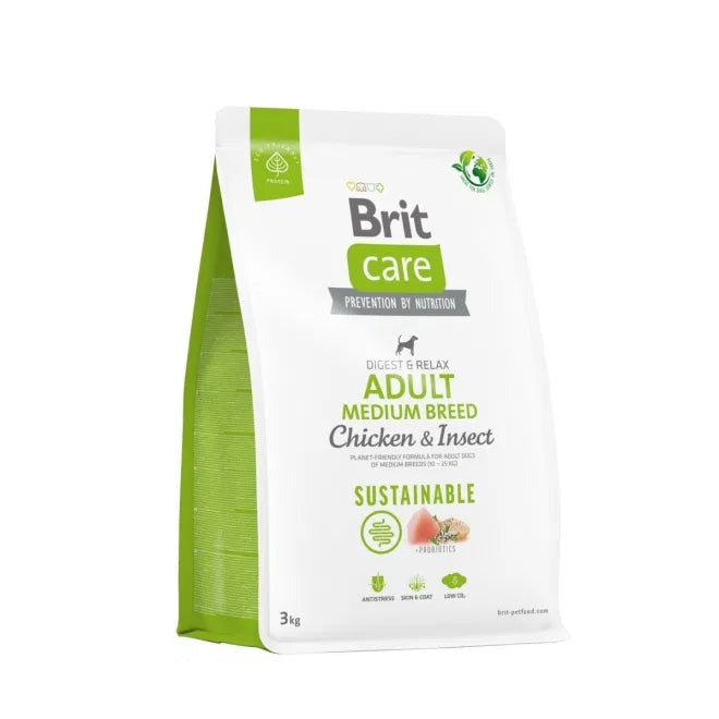 Brit Care Dog Adult Sustainable Medium Breed Chicken & Insect