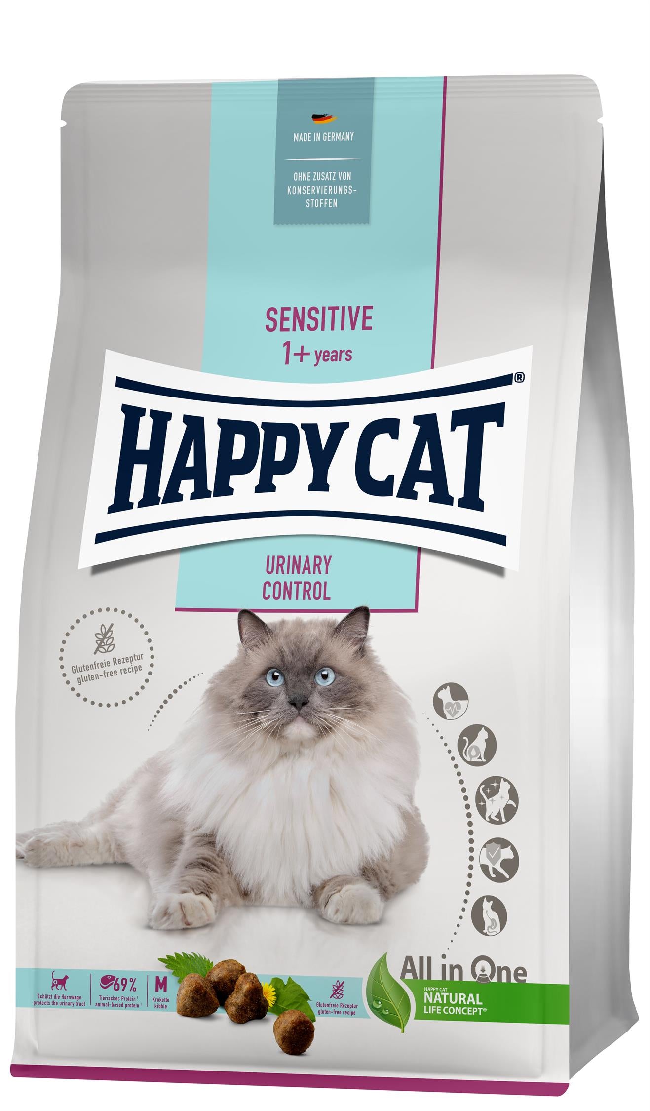 HappyCat Sens. Sensitive Urinary Control, 10 kg