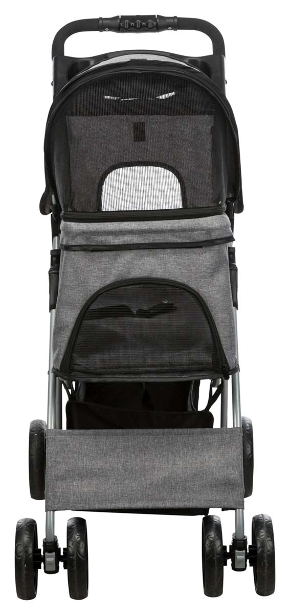 Trixie Djurvagn Buggy, hopfällbar, 47×h100×80 cm, upp t. 15 kg, grå