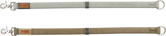 Trixie BE NORDIC halsband, läder, L-XL: 55 cm/30 mm, sand