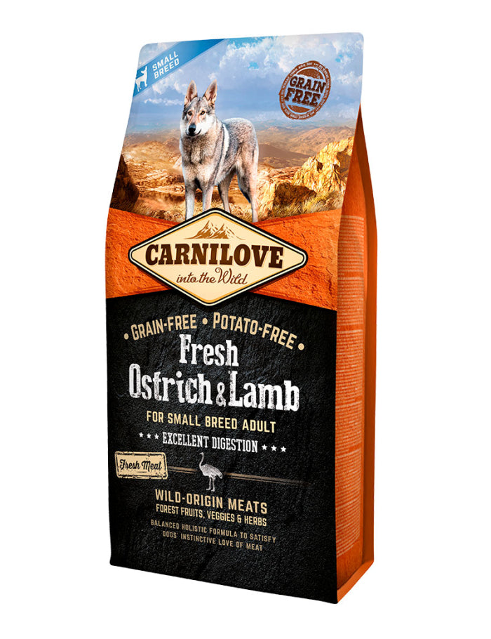 Carnilove Dog Adult Fresh Ostrich & Lamb Small Breed 6 kg