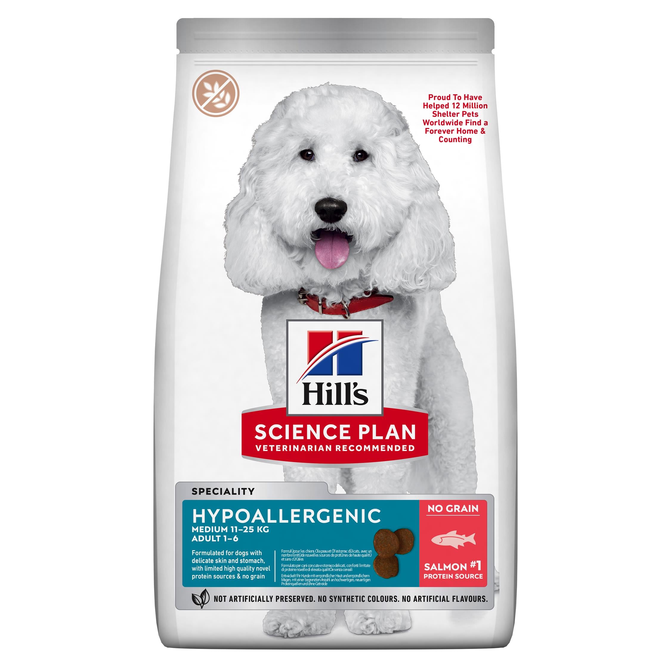 Hills Canine Adult Hypoallergenic Medium Salmon 12kg