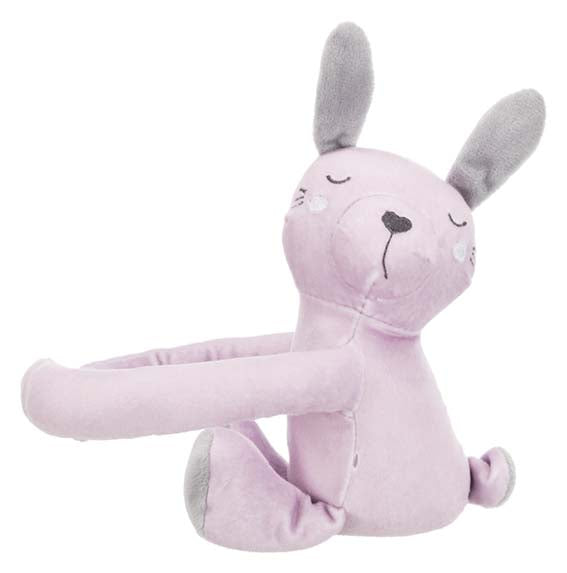 Trixie Junior cuddly set filt/kanin, plysch, 75 × 50 cm, grå/ljuslila