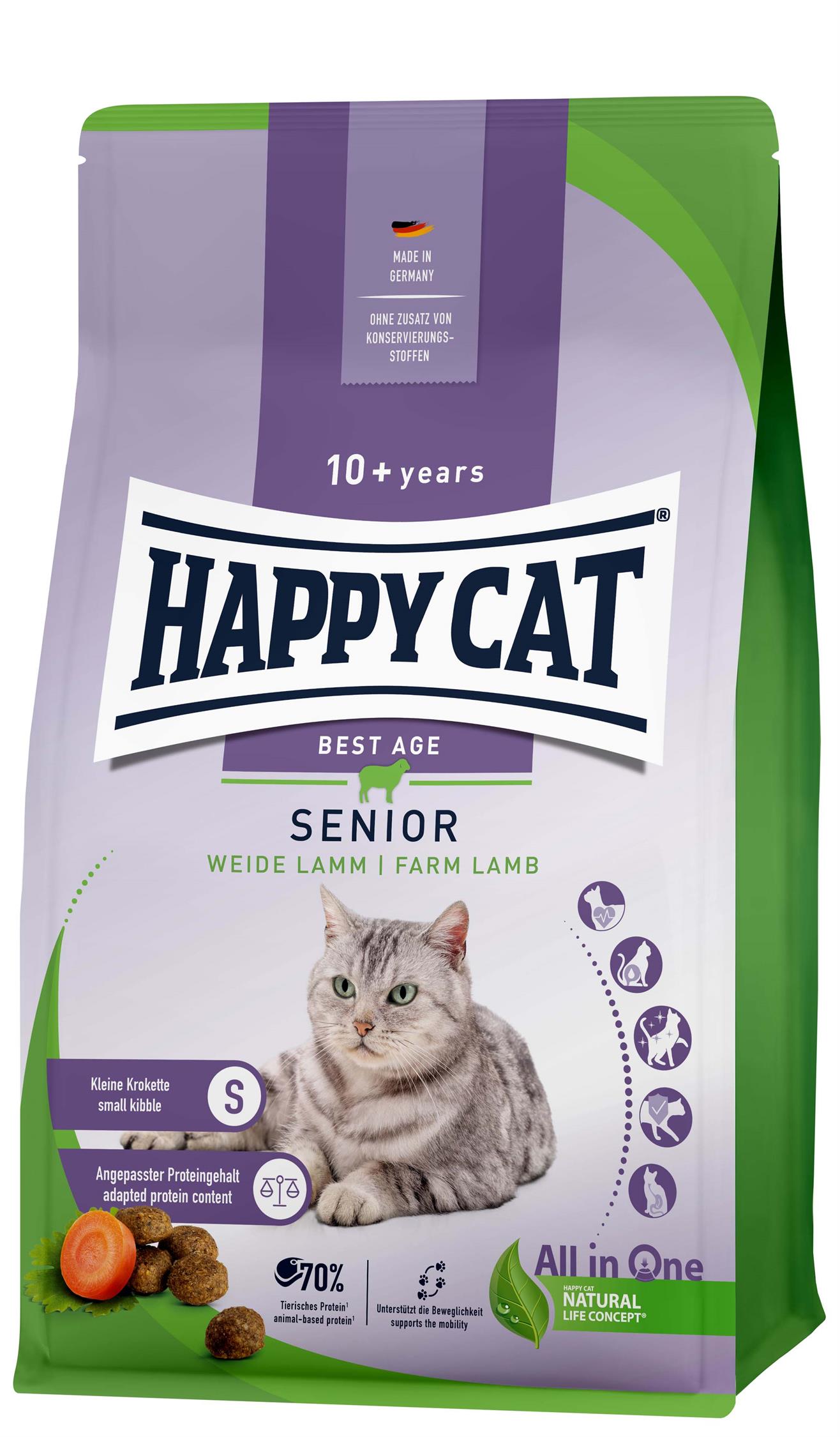 HappyCat Senior, lamm, 4 kg