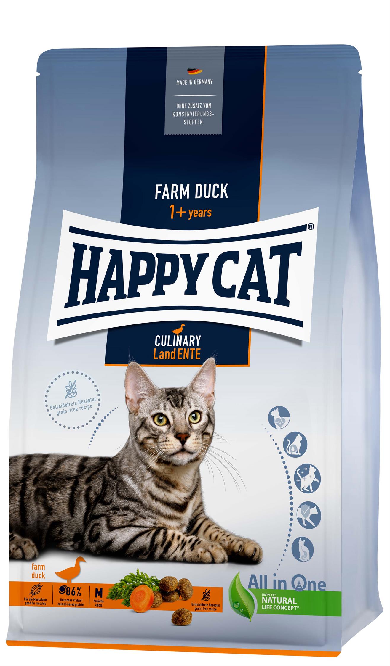 HappyCat GrainFree, anka, 4 kg