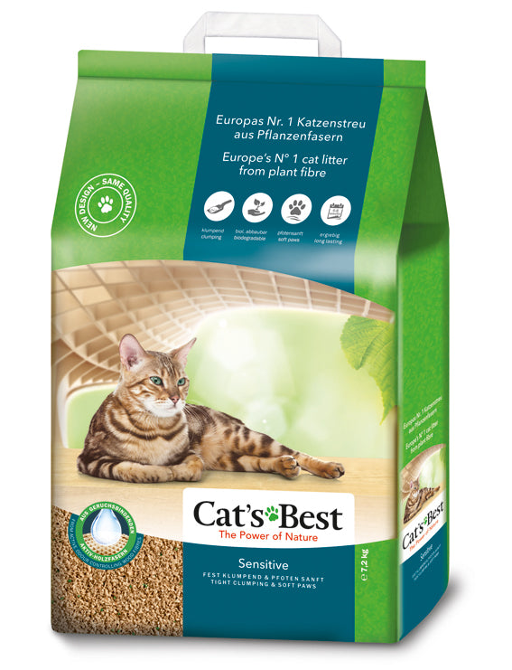 Trixie Cat's Best Sensitive 20 L/7,2 kg, klumpbildande