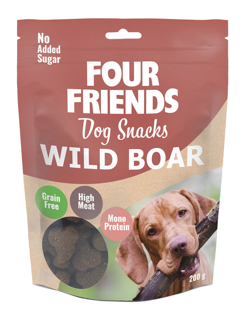 FourFriends Dog Snacks Wild Boar 200g x 6