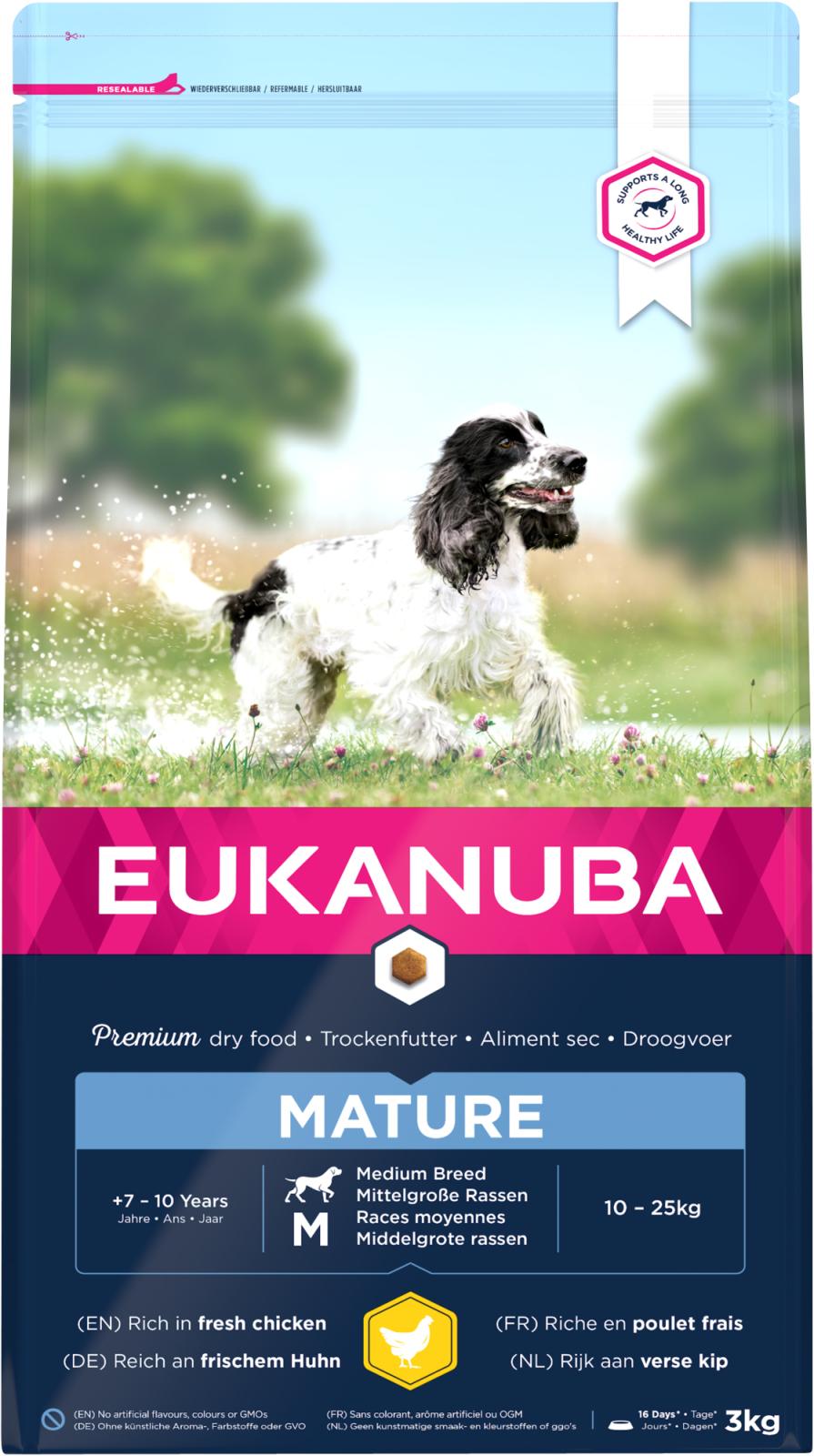 Eukanuba Mature Medium Breed Kylling