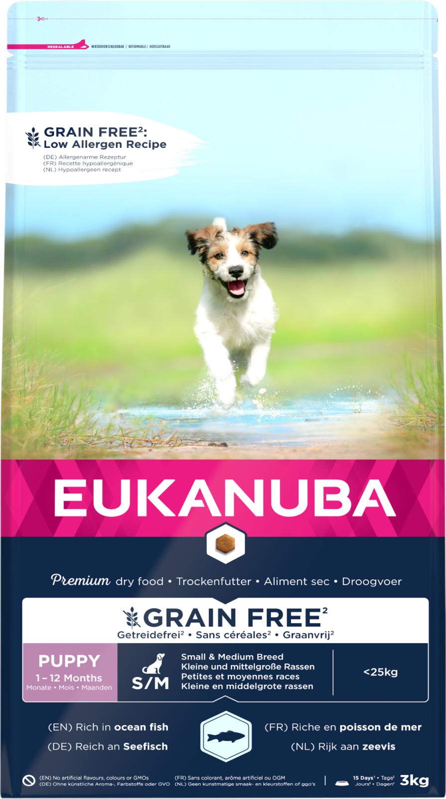 Eukanuba Puppy Small/Medium Grainfree Kylling