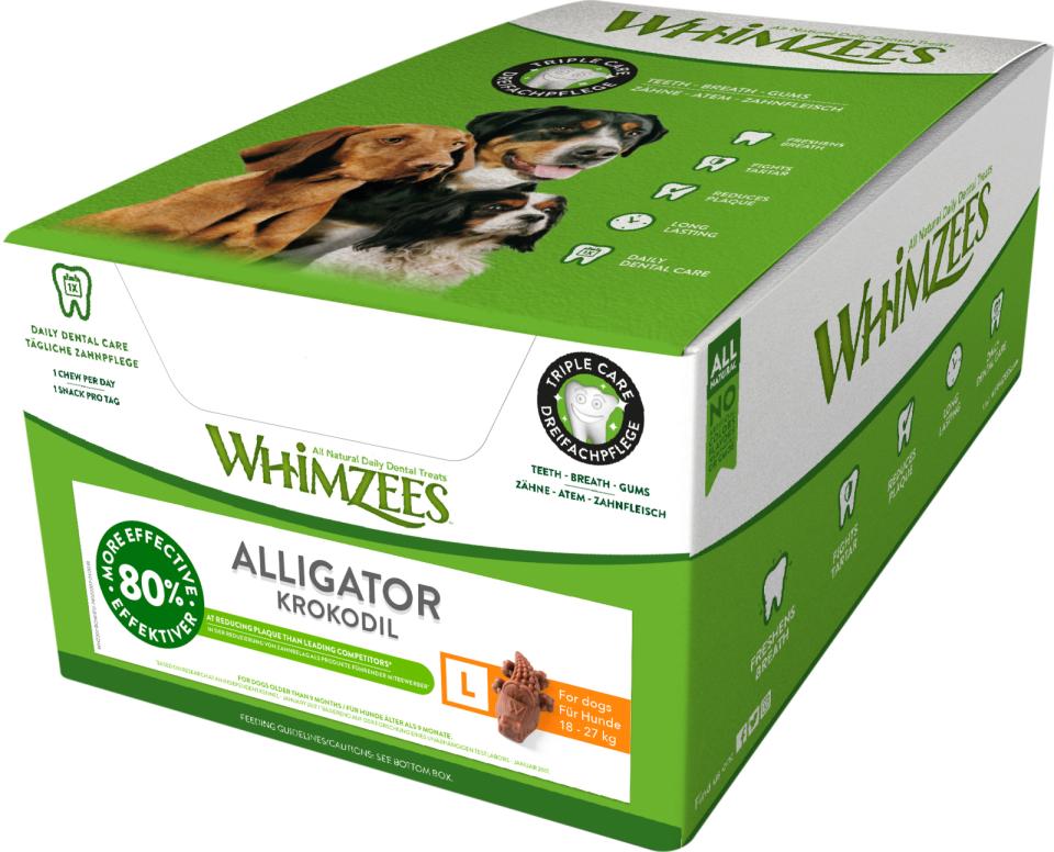 Whimzees Alligator Dental Stick L