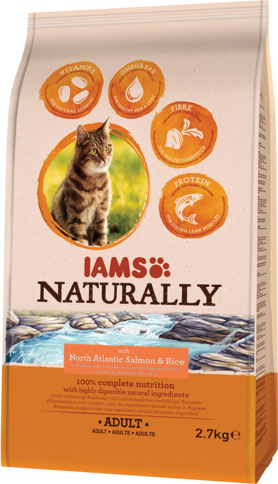 Iams Cat Naturally Adult Laks