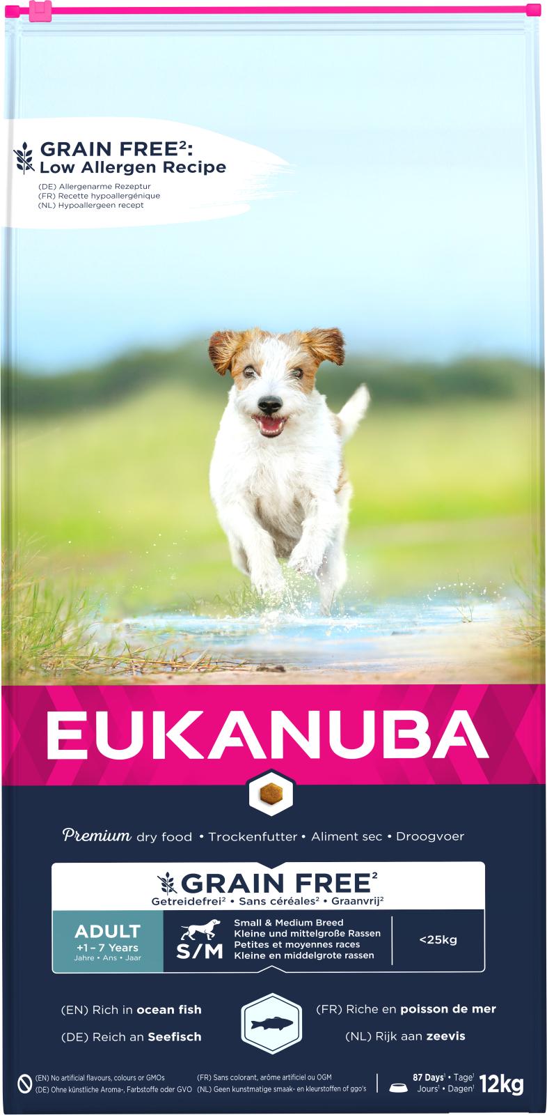 Eukanuba Adult Small/Medium Grainfree Havfisk