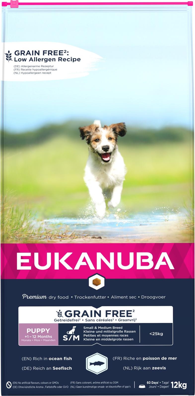 Eukanuba Puppy & Junior Small/Medium Grainfree Havfisk