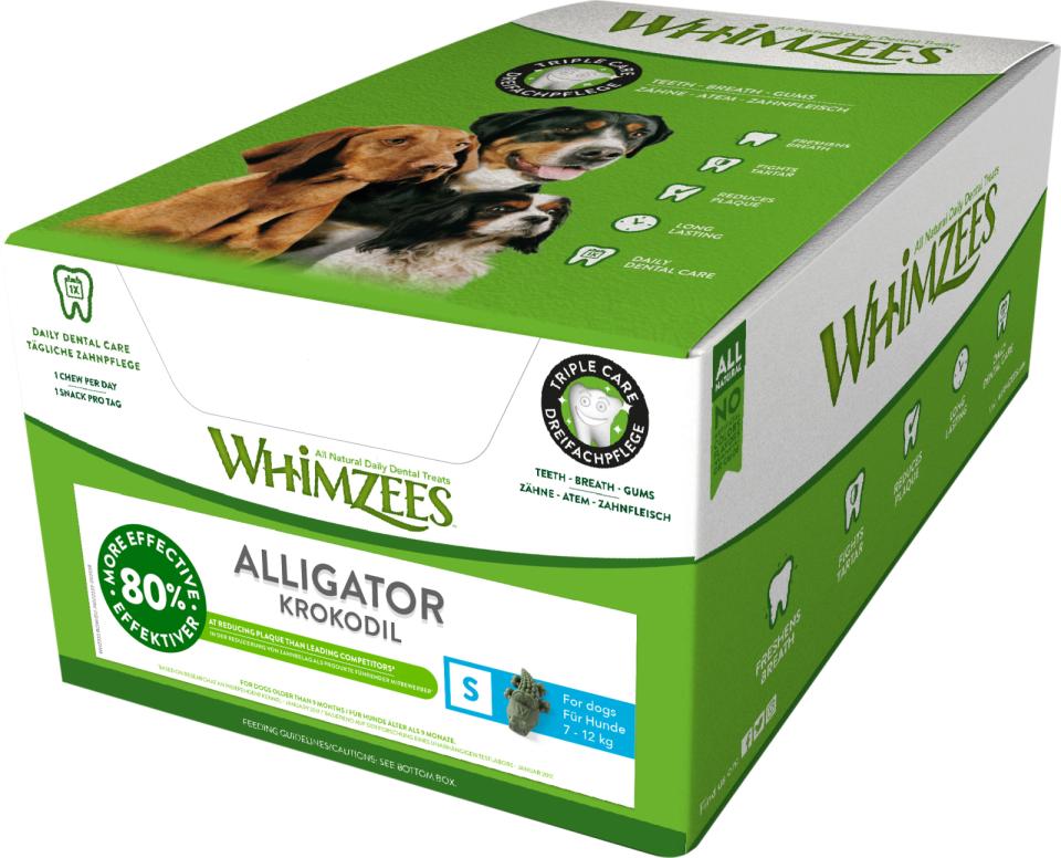 Whimzees Alligator Dental Stick S