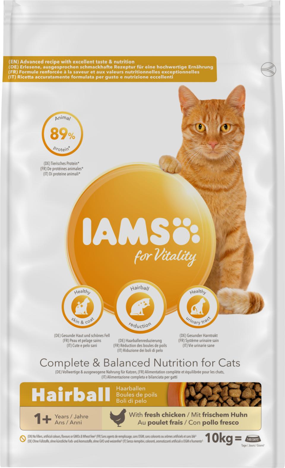 Iams Cat Vitality Adult Hairball