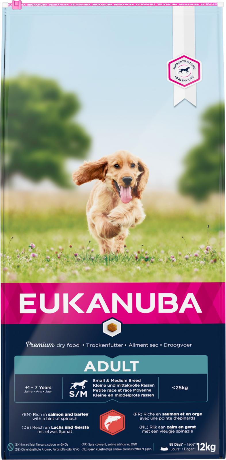 Eukanuba Adult Small/Medium Breed Laks & Byg