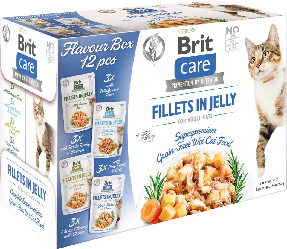 Care Cat Flavour Box Fillet In Jelly