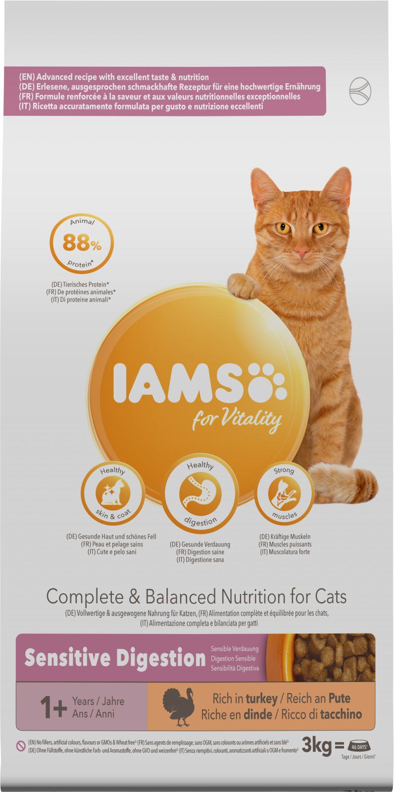 Iams Cat Vitality Adult/Senior Sensitive Digestion