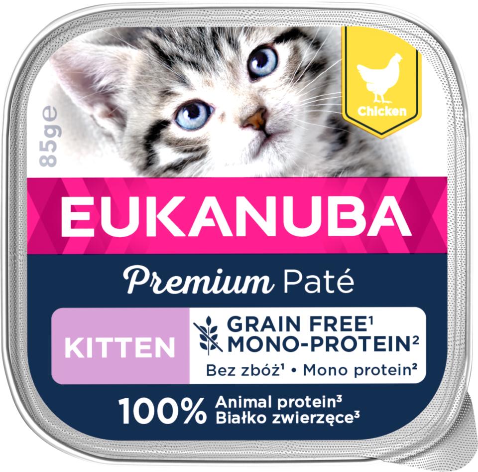 Eukanuba Cat Kitten Pate, Rig På Kylling