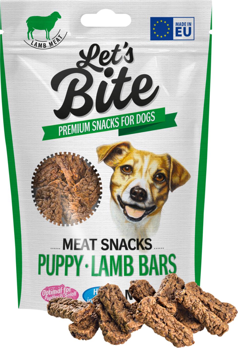 Lets Bite Meat Snacks. Puppy Lammstänger