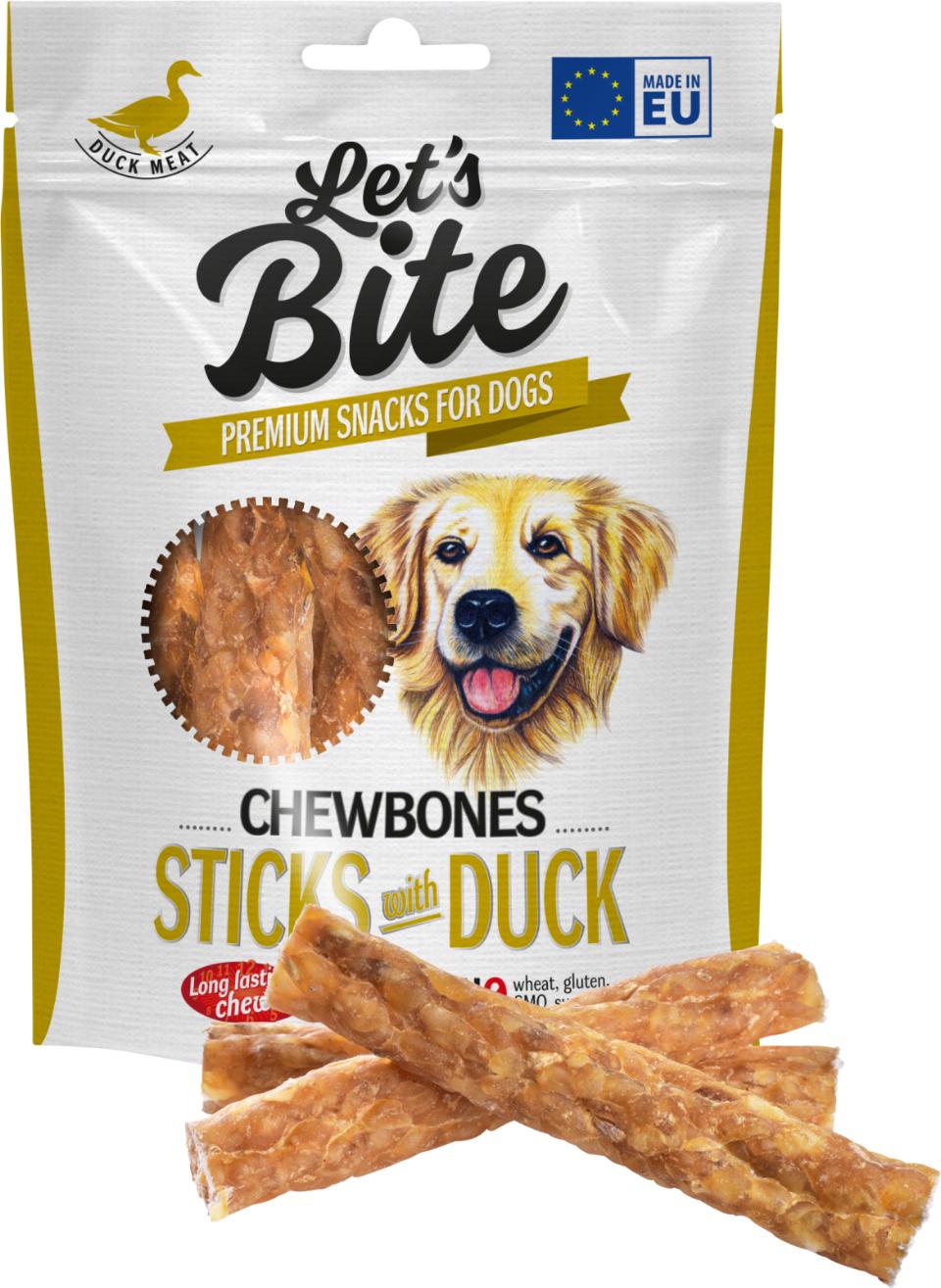 Lets Bite Chewbones Tuggpinnar Med Anka