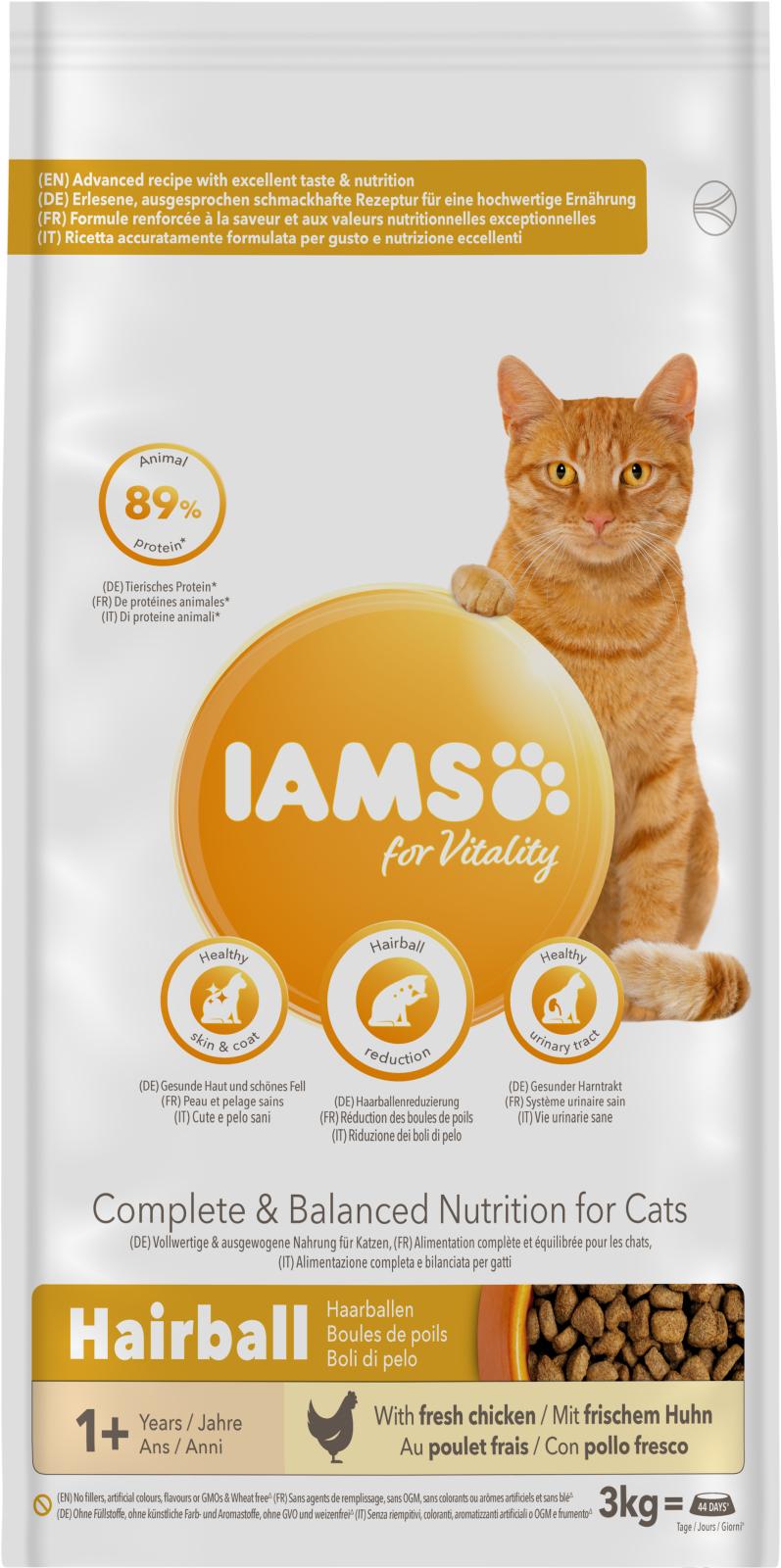 Iams Cat Vitality Adult Hairball