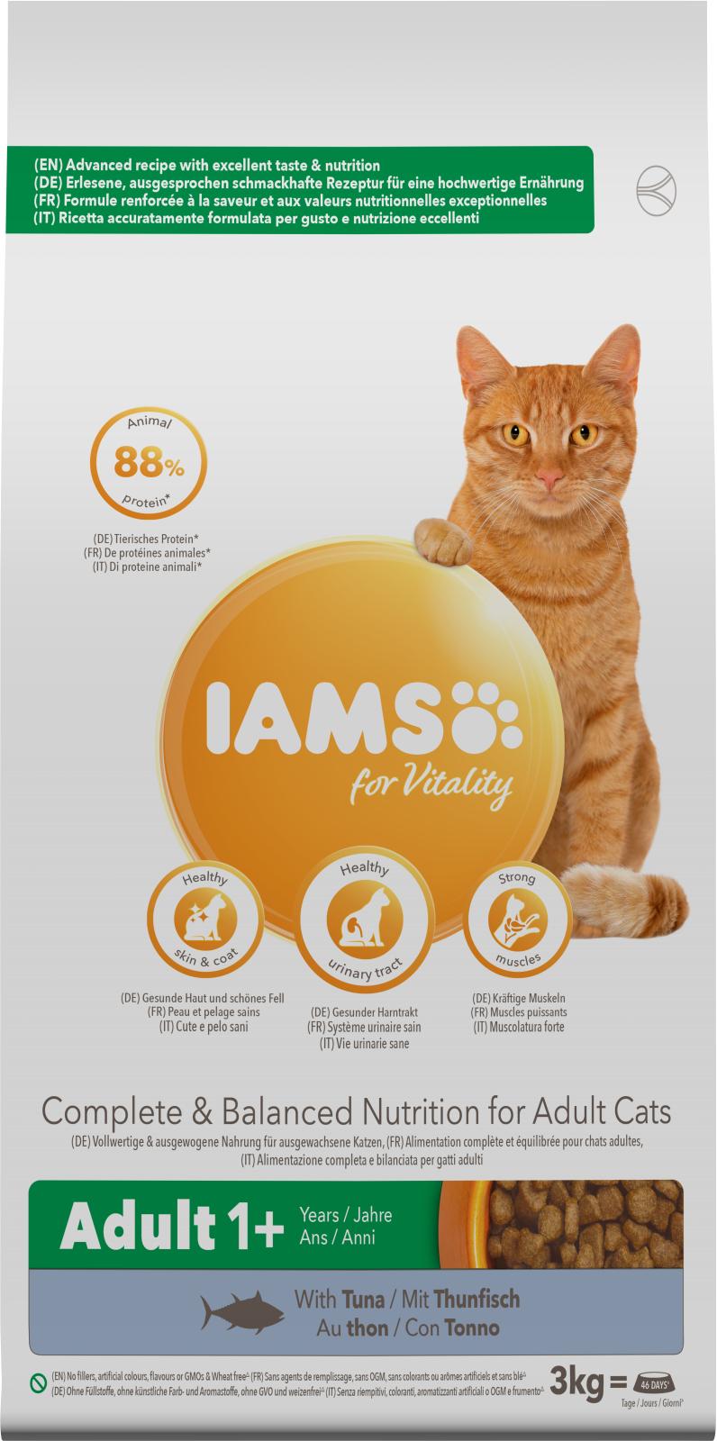 Iams Cat Vitality Adult Tun